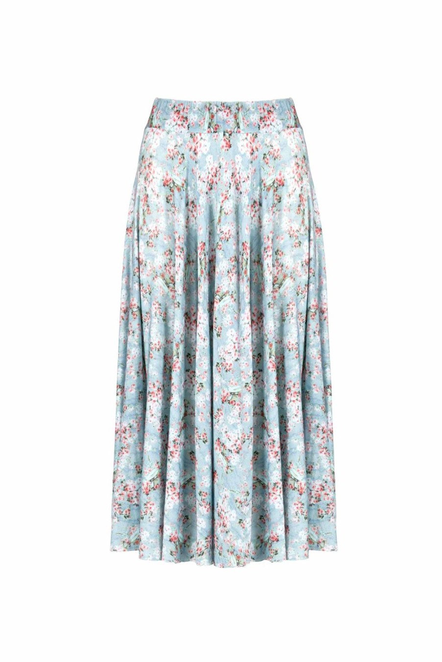 Skirts | Luisa Beccaria Rose Buds Printed Jersey Skirt