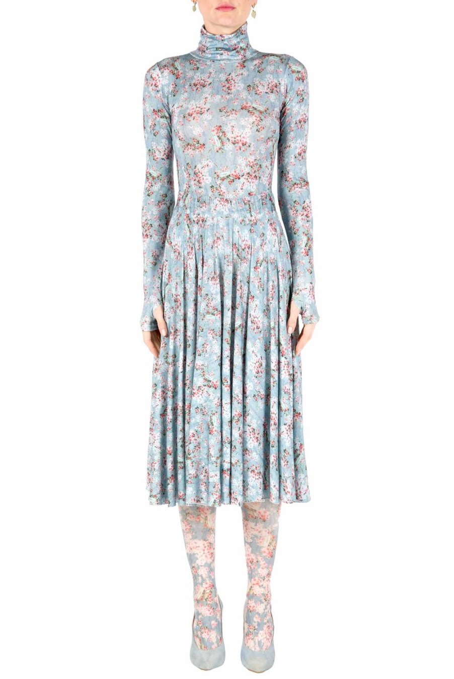 Skirts | Luisa Beccaria Rose Buds Printed Jersey Skirt