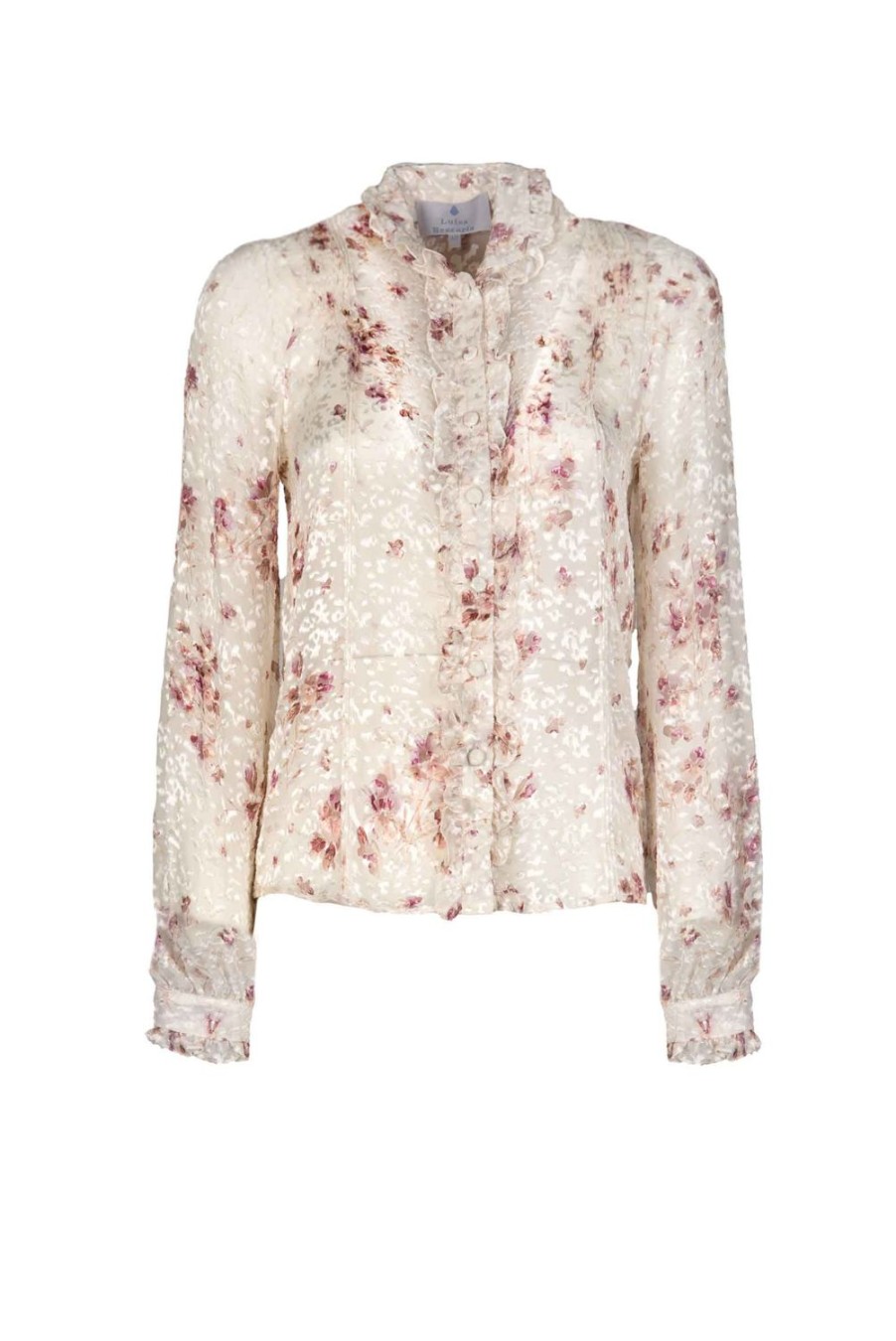 Tops & Blouses | Luisa Beccaria Flower Storm Printed Devore Shirt