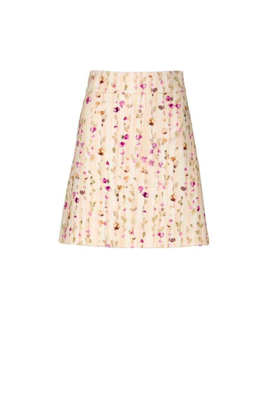 Skirts | Luisa Beccaria Flower Garland Velvet Mini Skirt