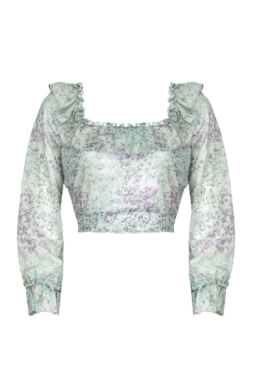 Tops & Blouses | Luisa Beccaria Floral Printed Cotton Top