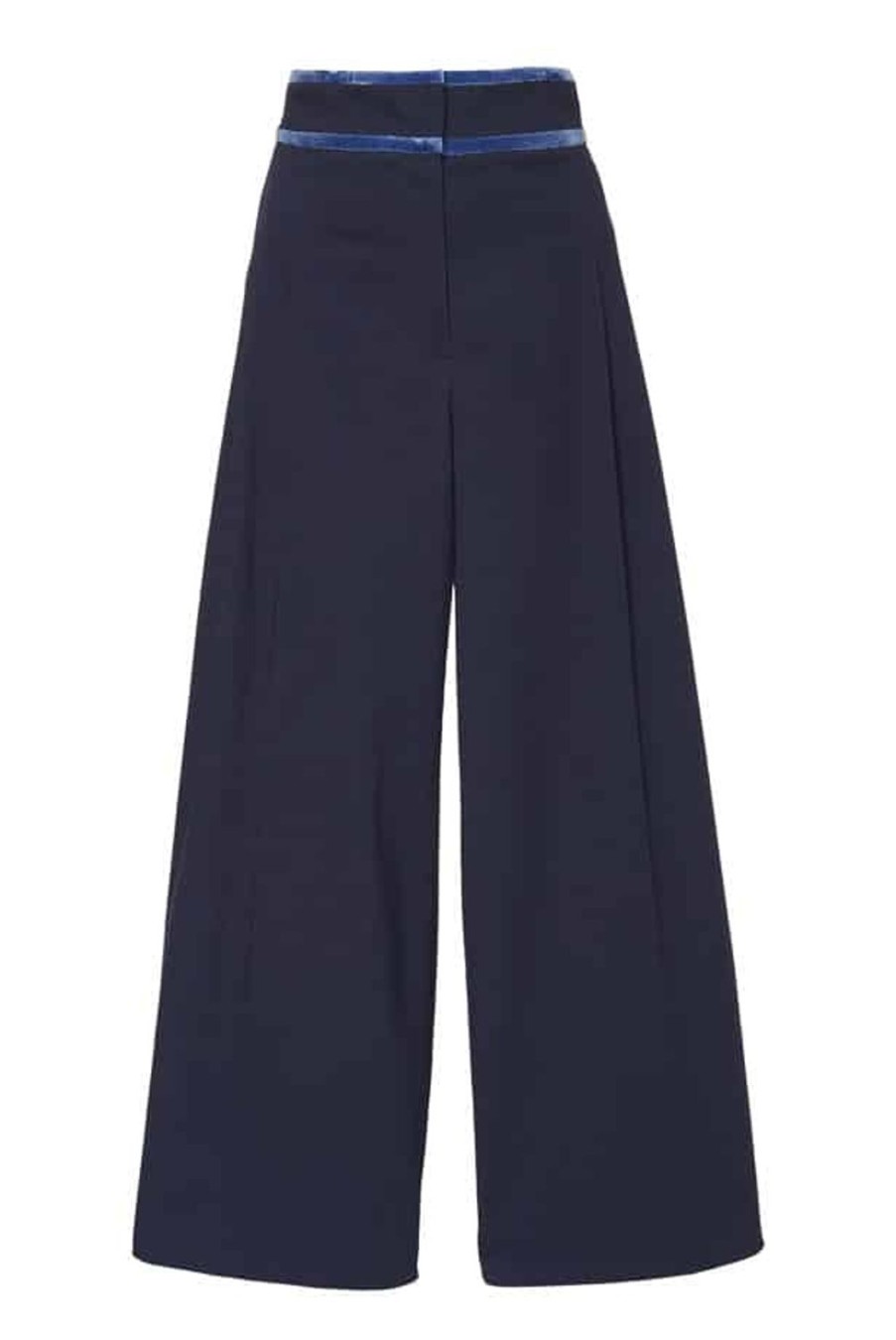 Trousers & Shorts | Luisa Beccaria High Waist Cotton Poplin Wide Leg Pants