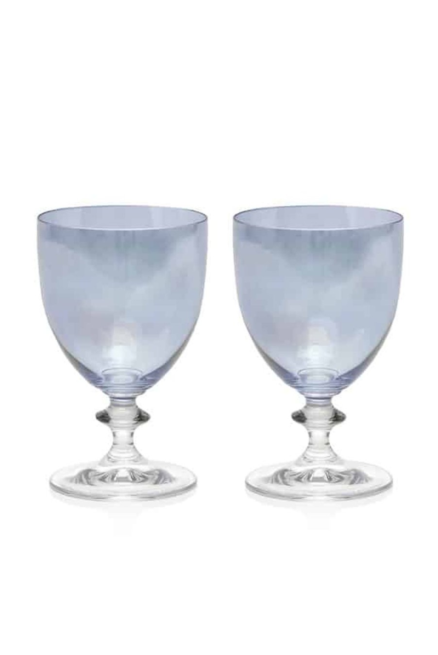 Water | Luisa Beccaria Blue Set Of Two Rosy Water Glass