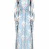 Dresses | Luisa Beccaria Circle Of Roses Chiffon Dress With Sash