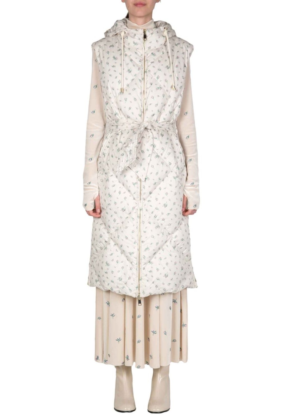 Jackets & Coats | Luisa Beccaria Sleeveless Printed Puffer Jacket