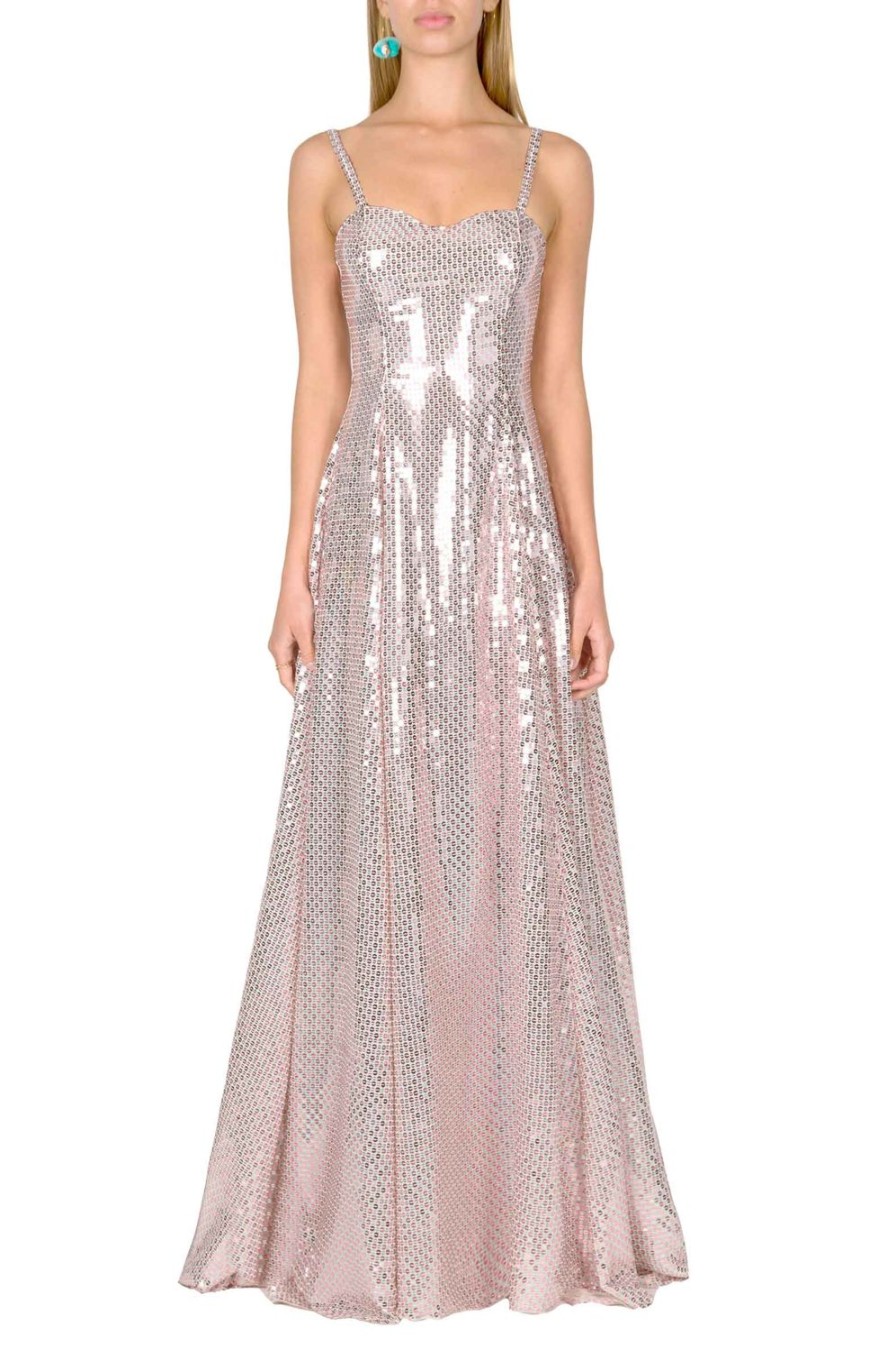 Dresses | Luisa Beccaria Sequin Gown With A Trail