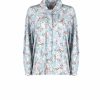 Tops & Blouses | Luisa Beccaria Printed Rose Buds Jersey Polo