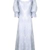 Dresses | Luisa Beccaria Bell Sleeves Broderie-Cotton Liliac Eyelet Dress