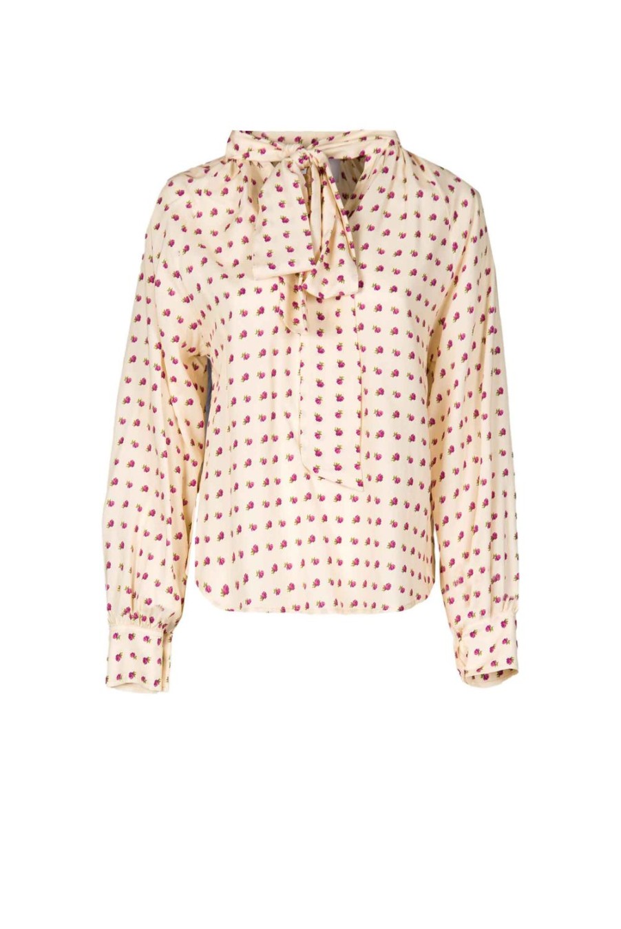 Tops & Blouses | Luisa Beccaria Vintage Buds Shirt With Bow Detail