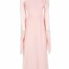 Dresses | Luisa Beccaria Pink Chiffon Crepon Dress