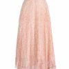 Skirts | Luisa Beccaria Micro Poppies Chiffon Pleated Skirt