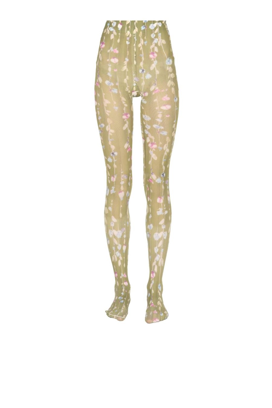 Tights | Luisa Beccaria Flower Garland Tights