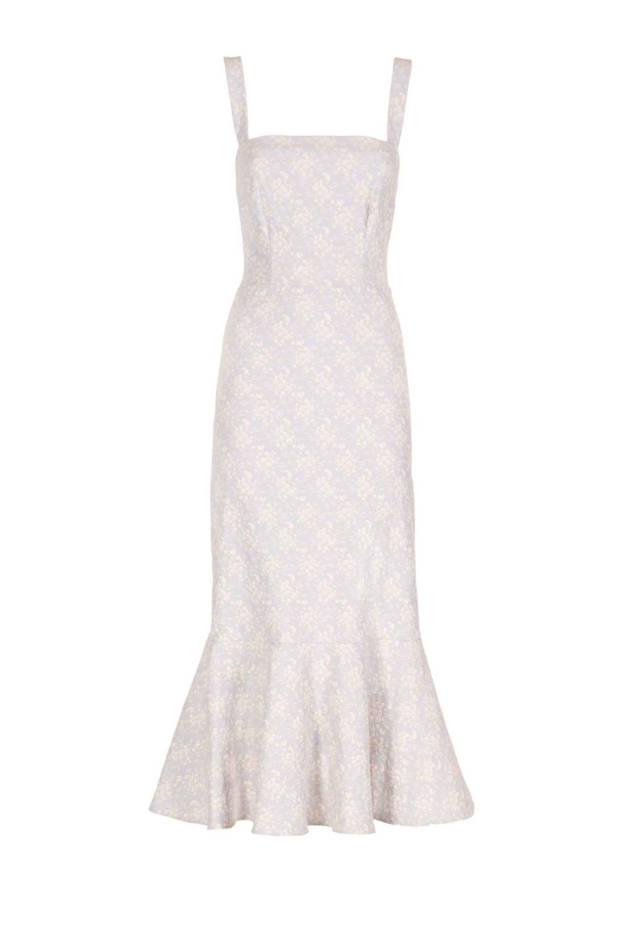 Dresses | Luisa Beccaria Floral Jacquard Flounced Dress