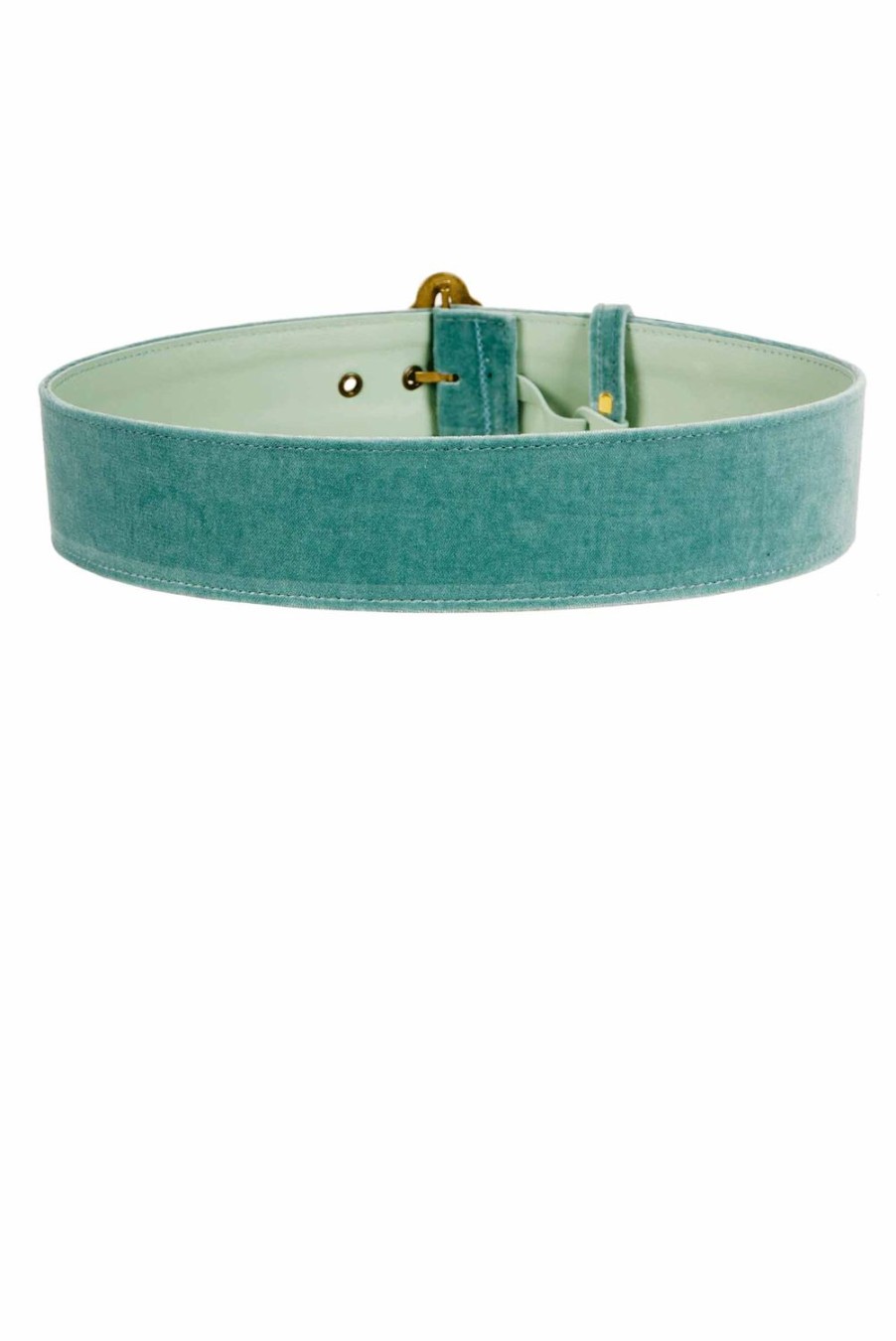 Belt | Luisa Beccaria Green Velvet Belt