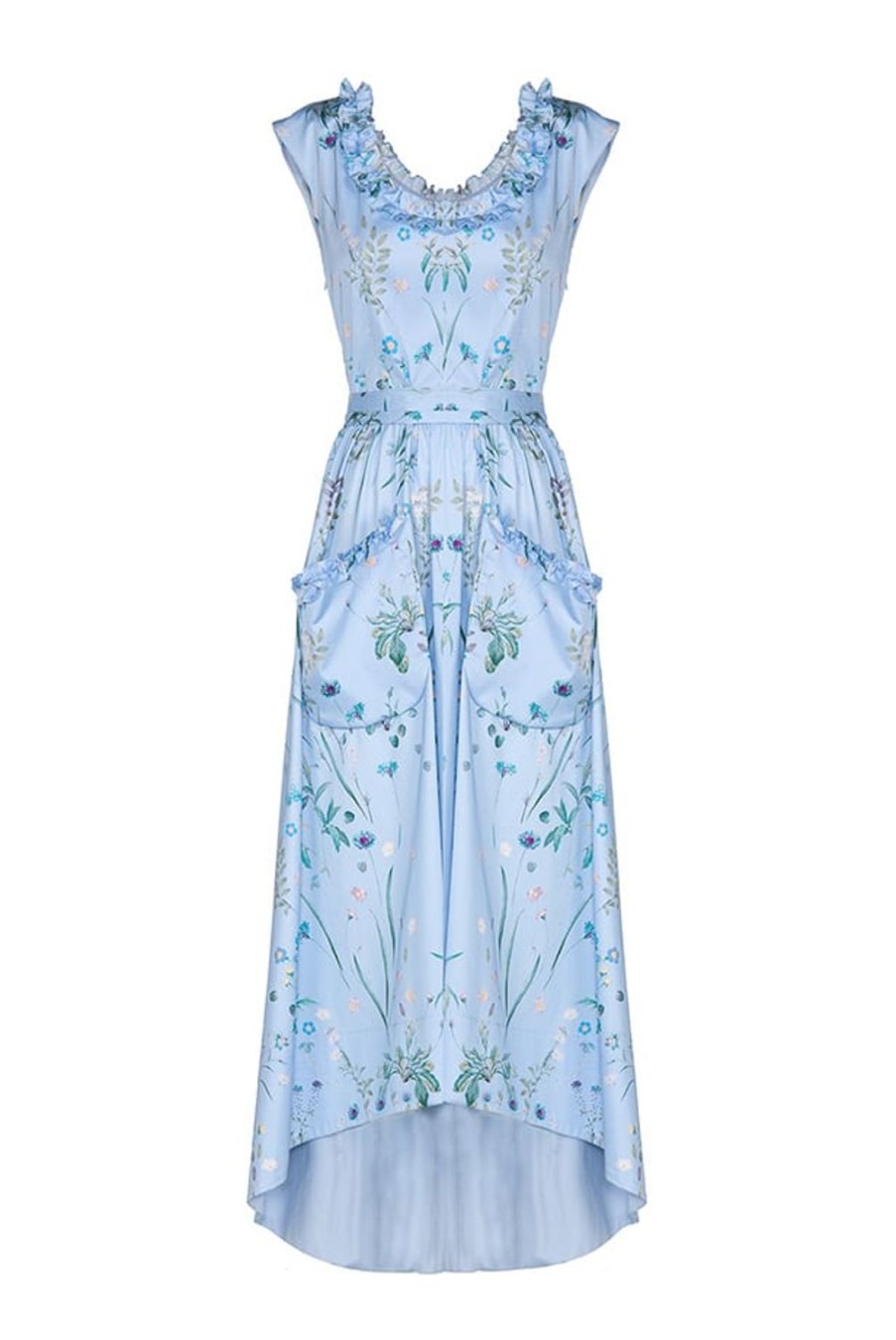 Dresses | Luisa Beccaria Belted Herbarium High Low Dress