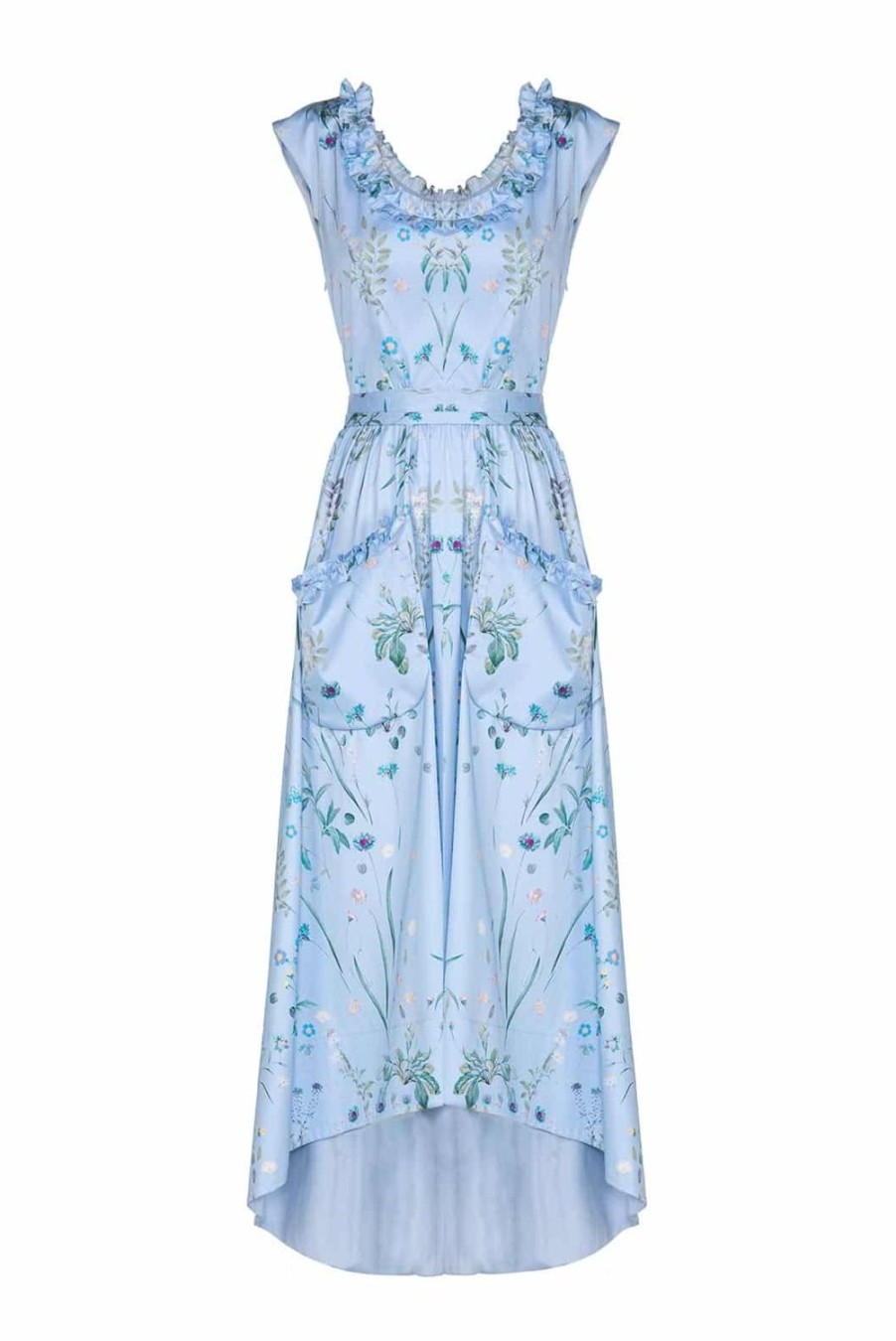 Dresses | Luisa Beccaria Belted Herbarium High Low Dress