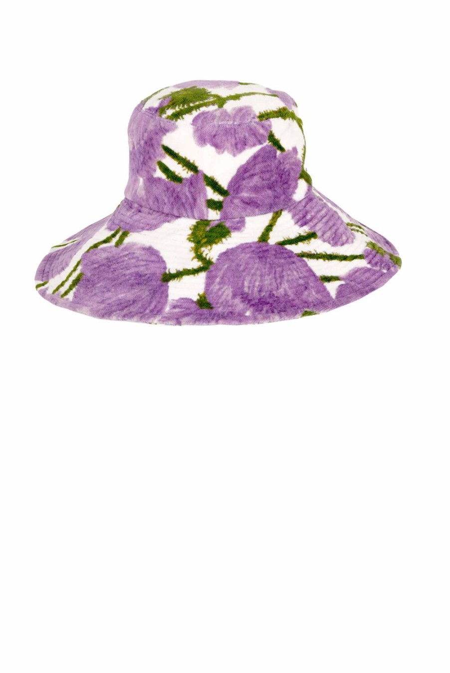 Hat | Luisa Beccaria Micro / Macro Poppies Towel Hat