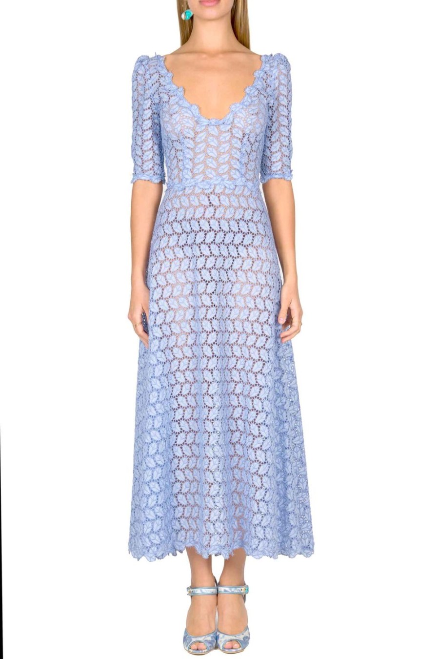 Dresses | Luisa Beccaria Broderie Anglaise Midi Dress