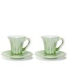 Cups | Luisa Beccaria Green Set Of Two Doge Coffee Cups