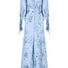 Dresses | Luisa Beccaria Herbarium Crepe Bottoncino Dress