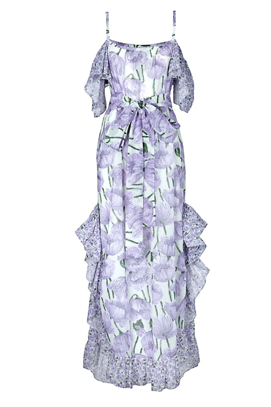 Dresses | Luisa Beccaria Caftan Dress With Volants