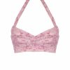 Tops & Blouses | Luisa Beccaria Linen Bra Top In Pink Roses