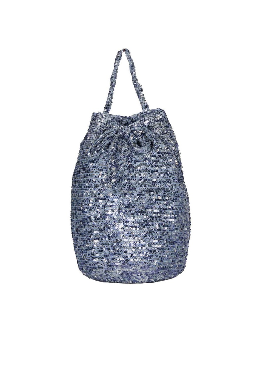 Bag | Luisa Beccaria Small Sequins Bucket Bag