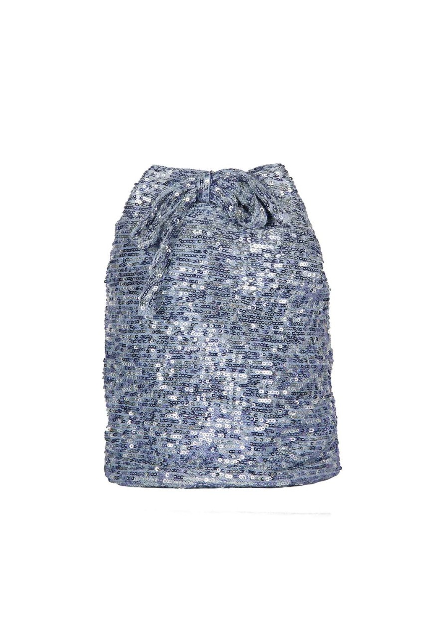 Bag | Luisa Beccaria Small Sequins Bucket Bag