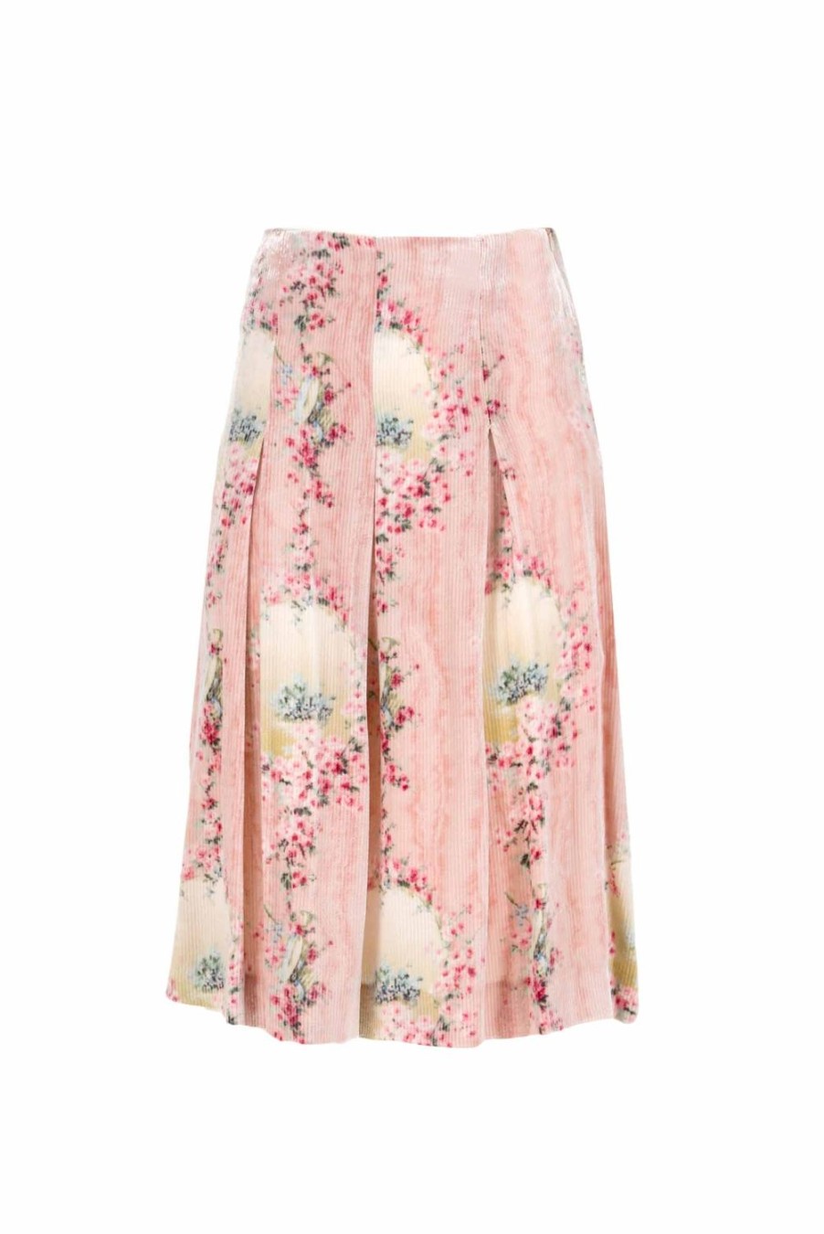 Skirts | Luisa Beccaria Corduroy Skirt 3 Fold