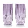 Tumblers | Luisa Beccaria Purple Set Of Two Large Tumbler Glass