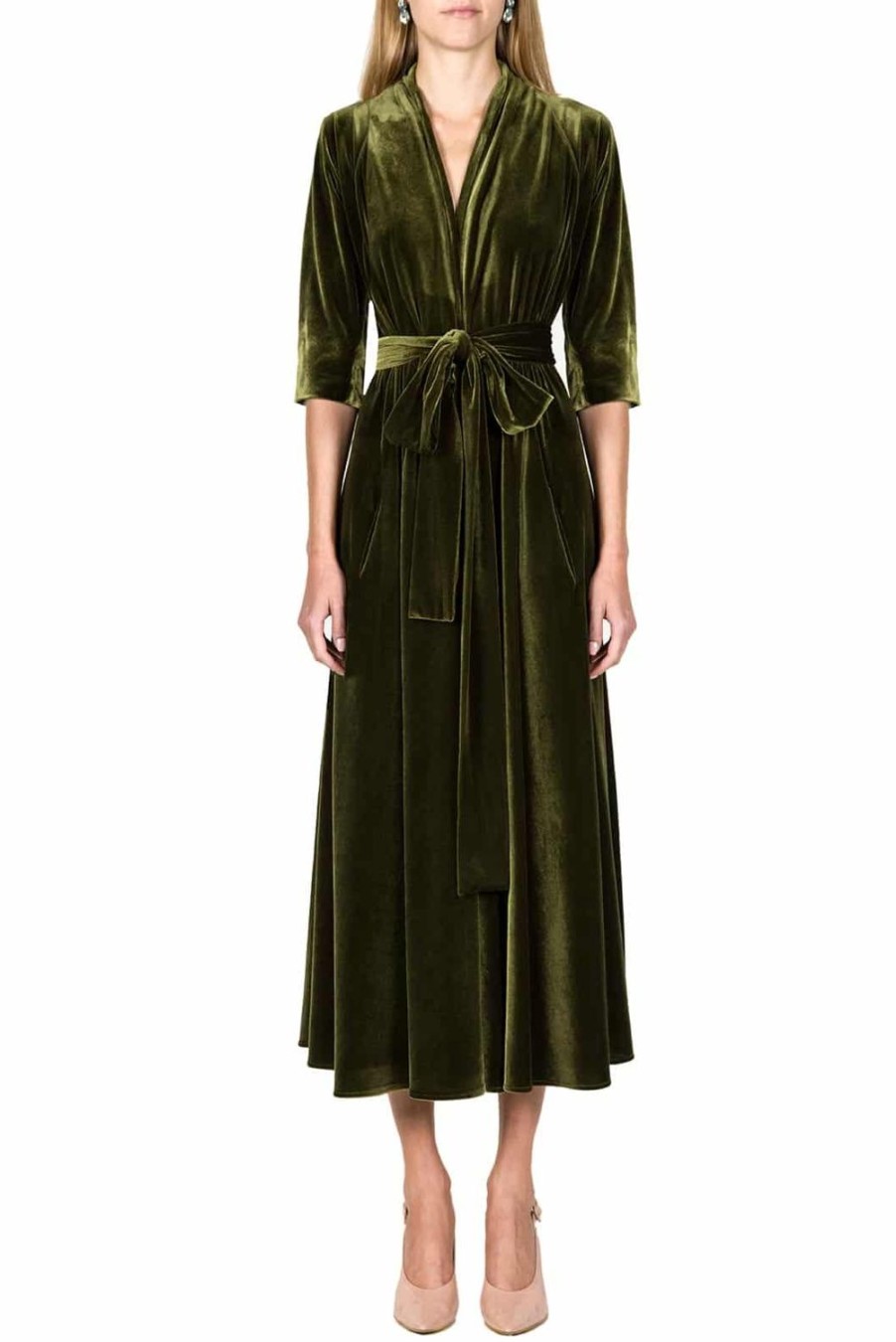 Dresses | Luisa Beccaria Velvet Wrap Luisa Dress