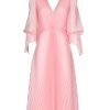 Dresses | Luisa Beccaria Angelina Pleated Chiffon Midi Dress