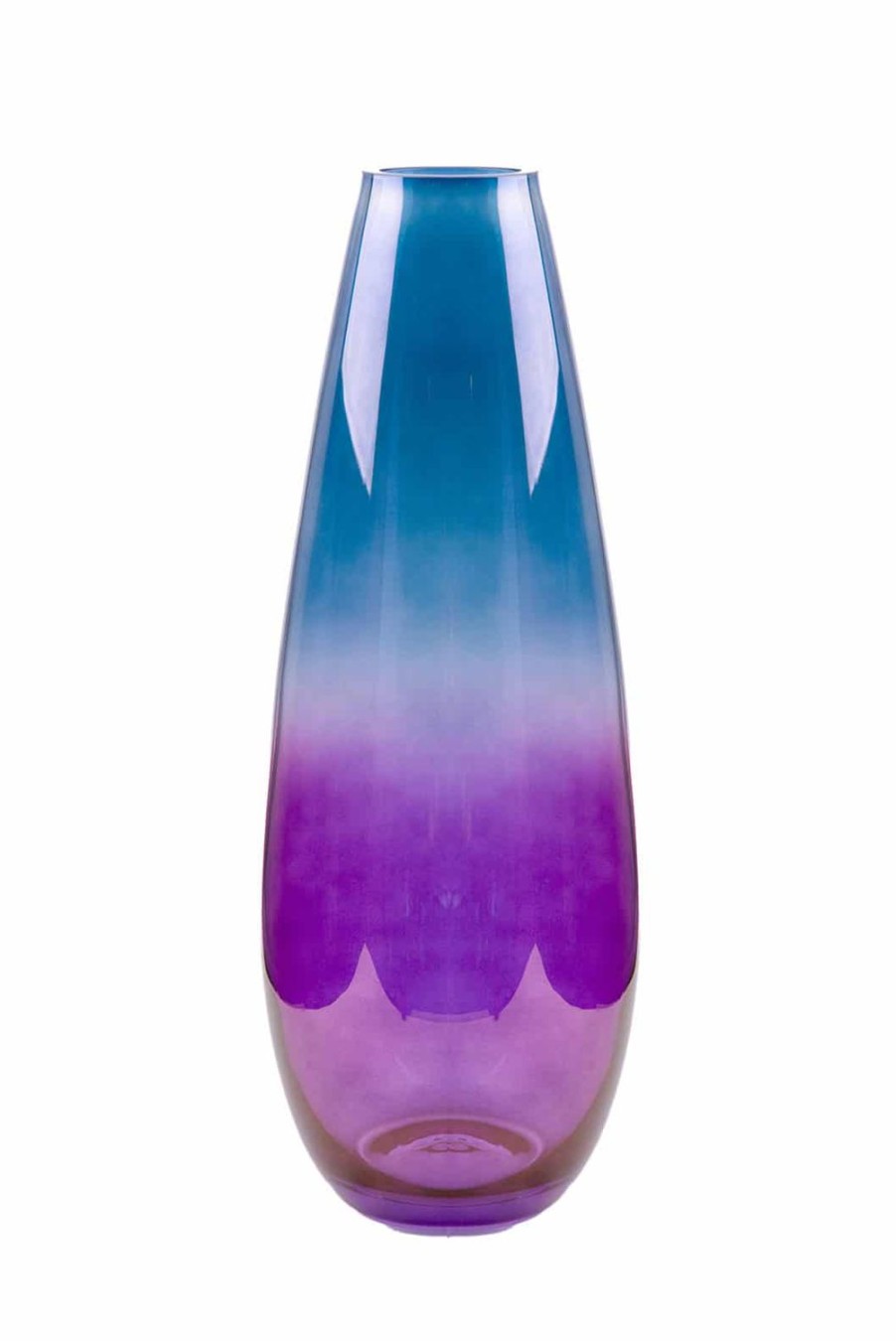 Vase | Luisa Beccaria Shade Purple To Blue Drop Vase