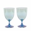 Water | Luisa Beccaria Shade Blue To Green Set Of Two Water Glass