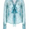 Tops & Blouses | Luisa Beccaria Roses Printed Chiffon Blouse