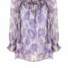 Tops & Blouses | Luisa Beccaria Macro Poppies Chiffon Blouse