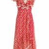 Dresses | Luisa Beccaria Micro Poppies Chiffon Dress