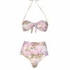 Swimwear | Luisa Beccaria Band And High Waist Slip Bikini Pink Monet