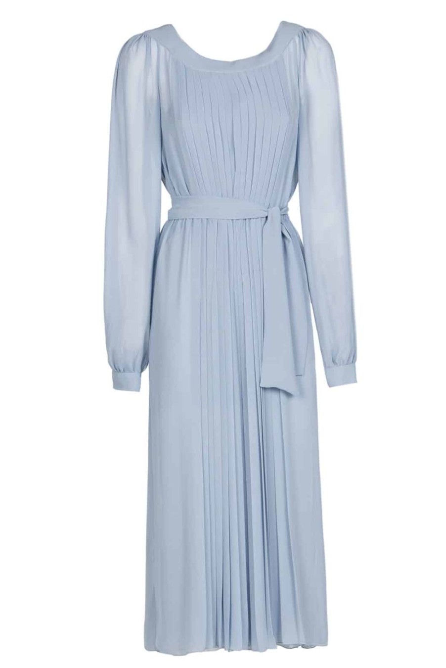 Dresses | Luisa Beccaria Pleated Chiffon Dress