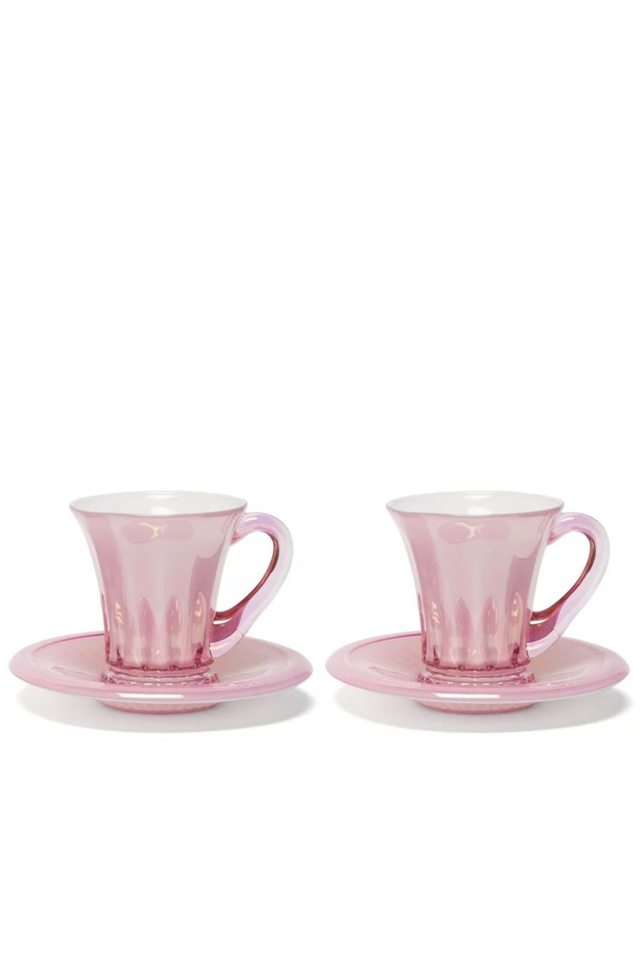 Cups | Luisa Beccaria Pink Set Of Two Doge Coffee Cups