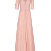 Dresses | Luisa Beccaria Dusty Pink Lace Maxi Dress