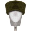 Headband | Luisa Beccaria Green Faux Fur Hairband