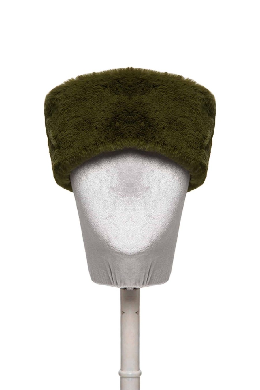 Headband | Luisa Beccaria Green Faux Fur Hairband