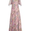 Dresses | Luisa Beccaria Fil-Coupe Floral Printed Dress