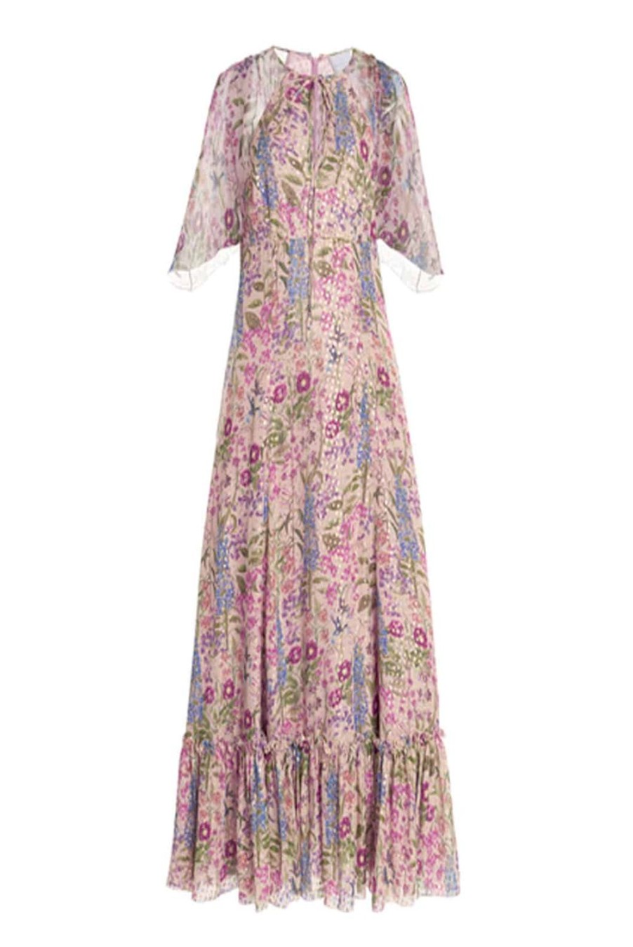 Dresses | Luisa Beccaria Fil-Coupe Floral Printed Dress