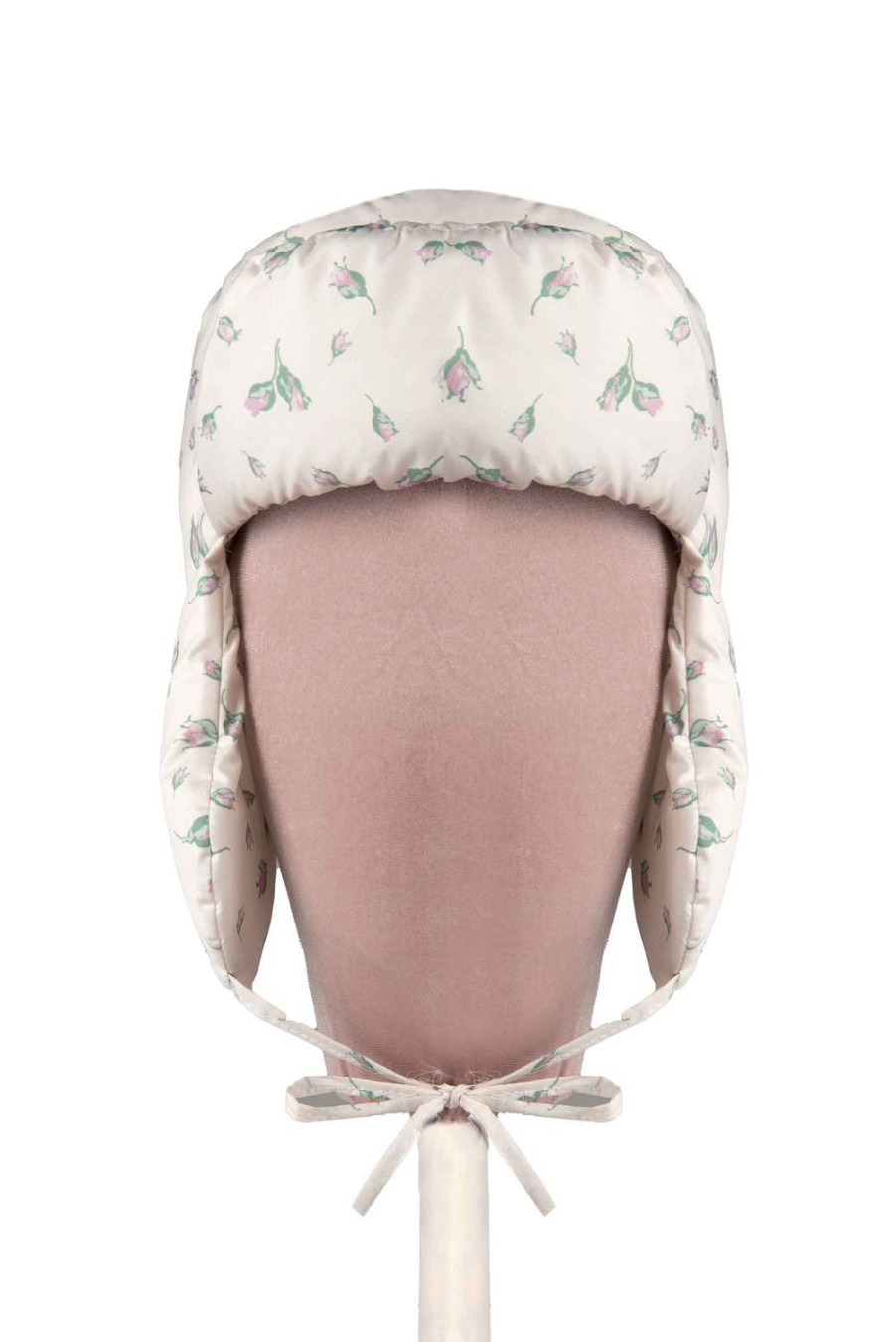 Hat | Luisa Beccaria Winter Garden White Aviator Hat