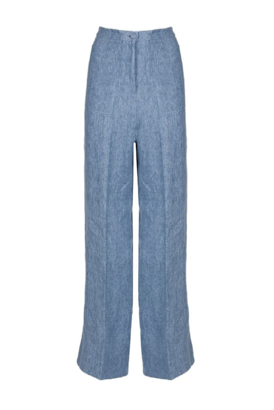 Trousers & Shorts | Luisa Beccaria Linen High-Rise Pants