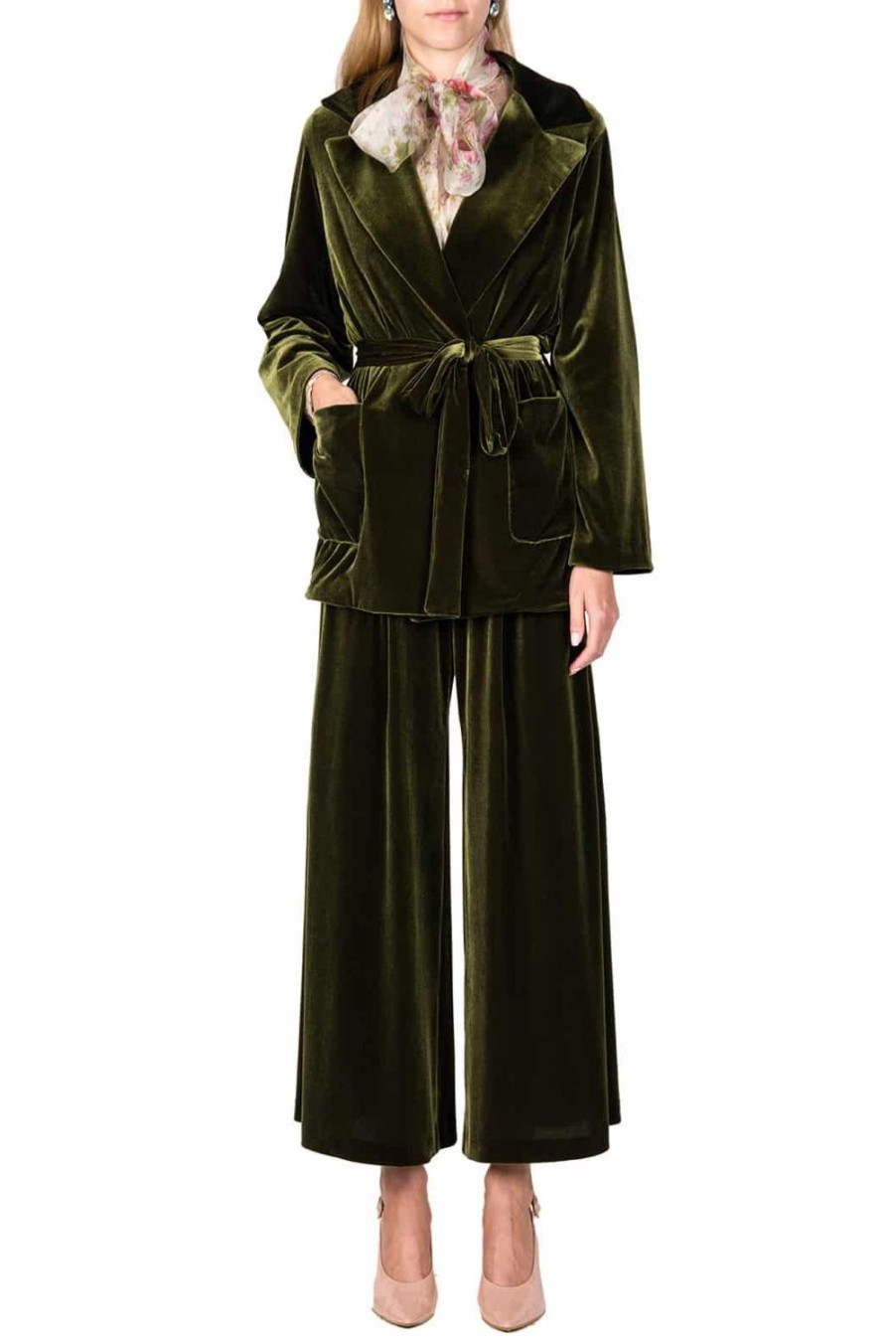 Jackets & Coats | Luisa Beccaria Velvet Robe Jacket