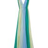 Dresses | Luisa Beccaria Multi Color Chiffon Maxi Dress