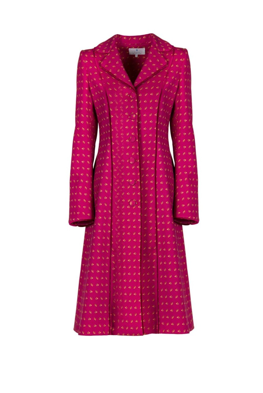 Jackets & Coats | Luisa Beccaria Vintage Buds Printed Long Wool Coat